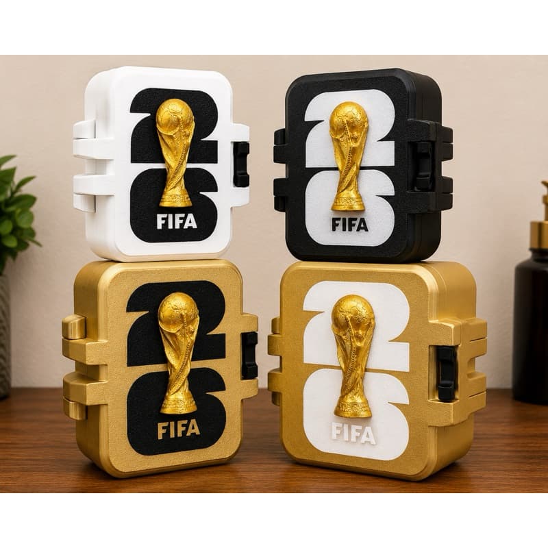 Caixa Organizadora para Figurinhas de Futebol 2026 – Impressão 3D
