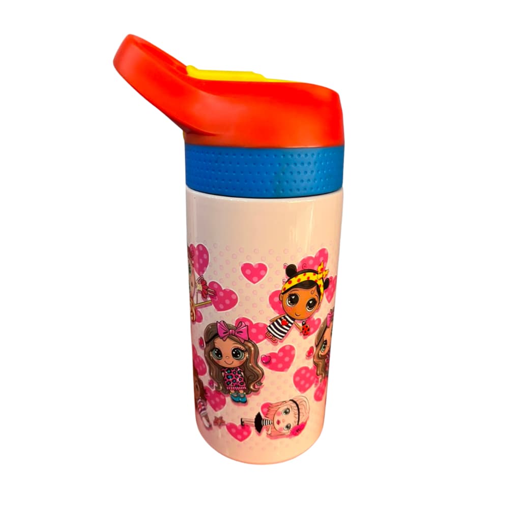 Garrafa Térmica Infantil 500ml Inox Com Trava Bebidas Quentes e Frias