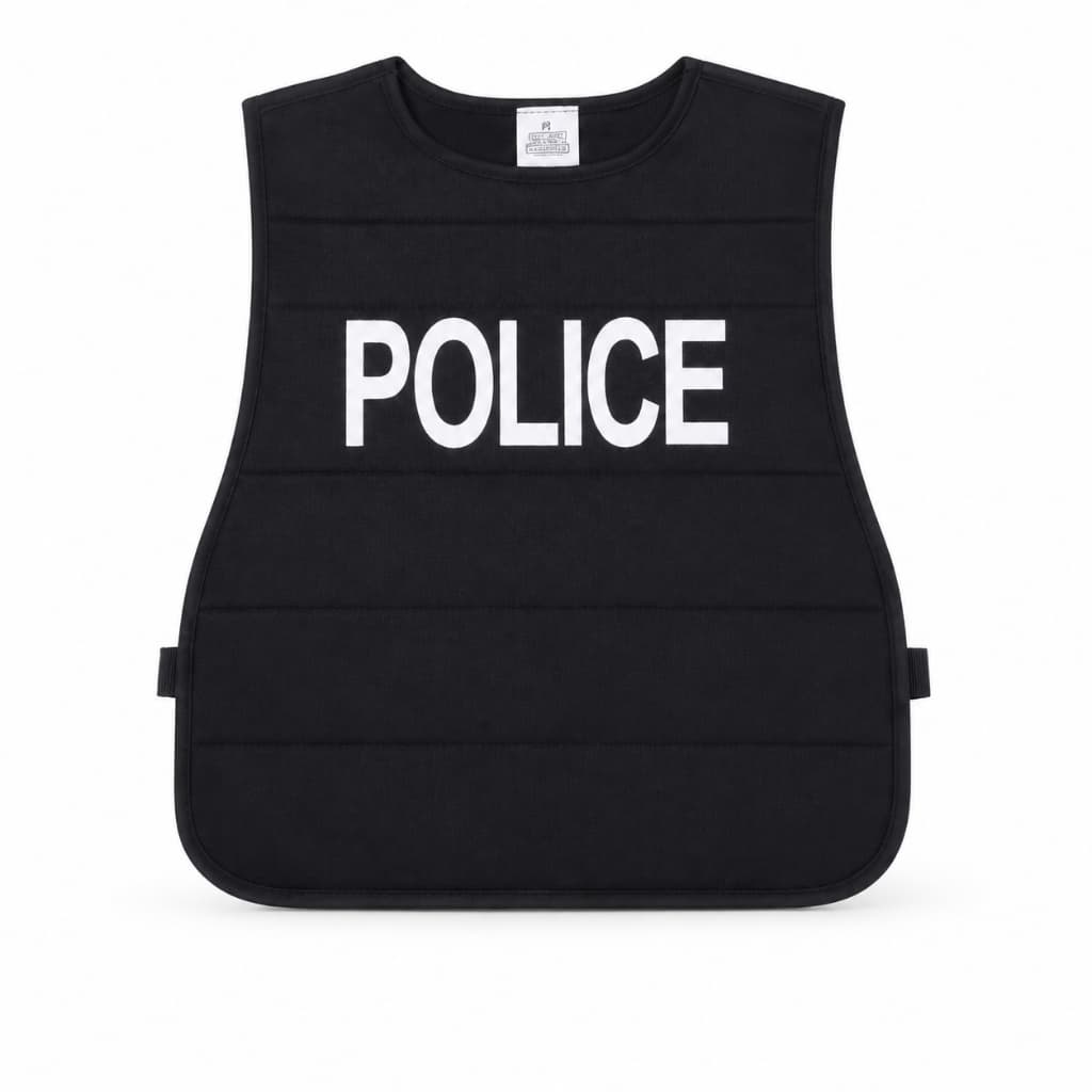 Fantasia Halloween Infantil Criança Menino Menina Colete de Policial Polícia Festa Militar Cosplay