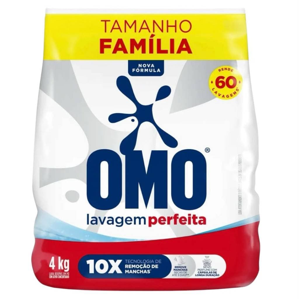 Sabão em Pó Omo Lavagem Perfeita 4kg