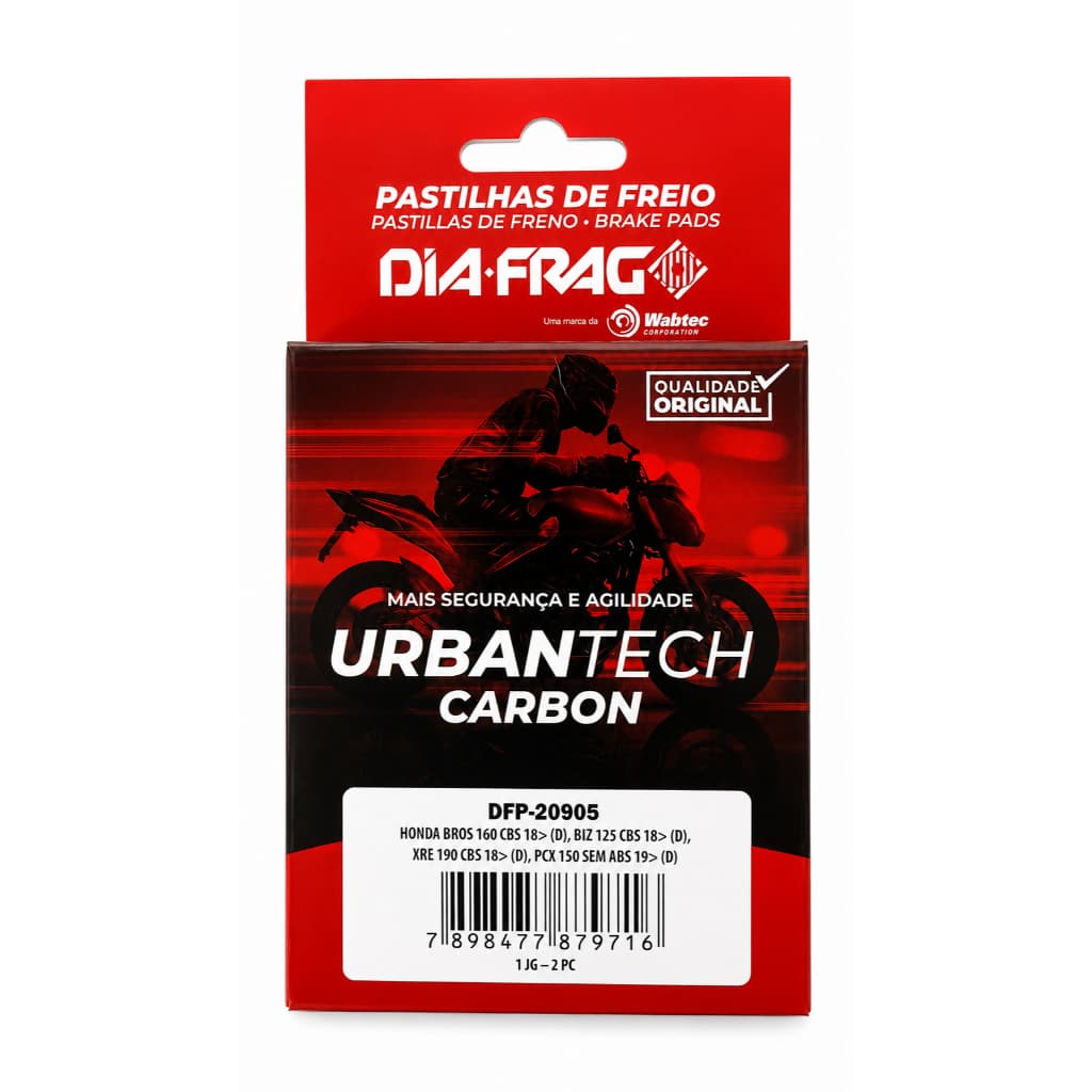 Pastilha De Freio Diafrag Dianteiro Nxr 160 Bros CBS 2018 A 2024