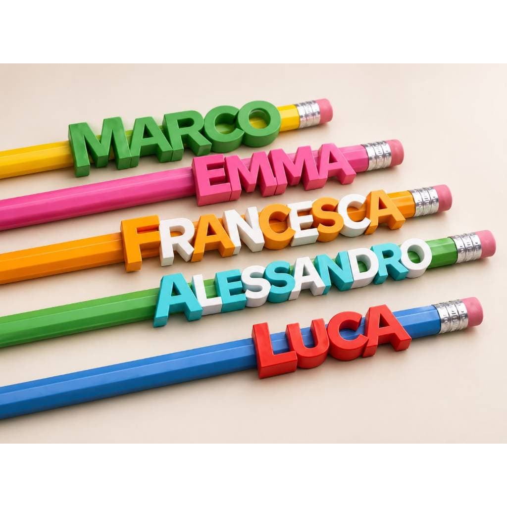 Ponteira de Lápis Personalizado com Nome – Volta às Aulas, Lembrancinha e Presente Infantil