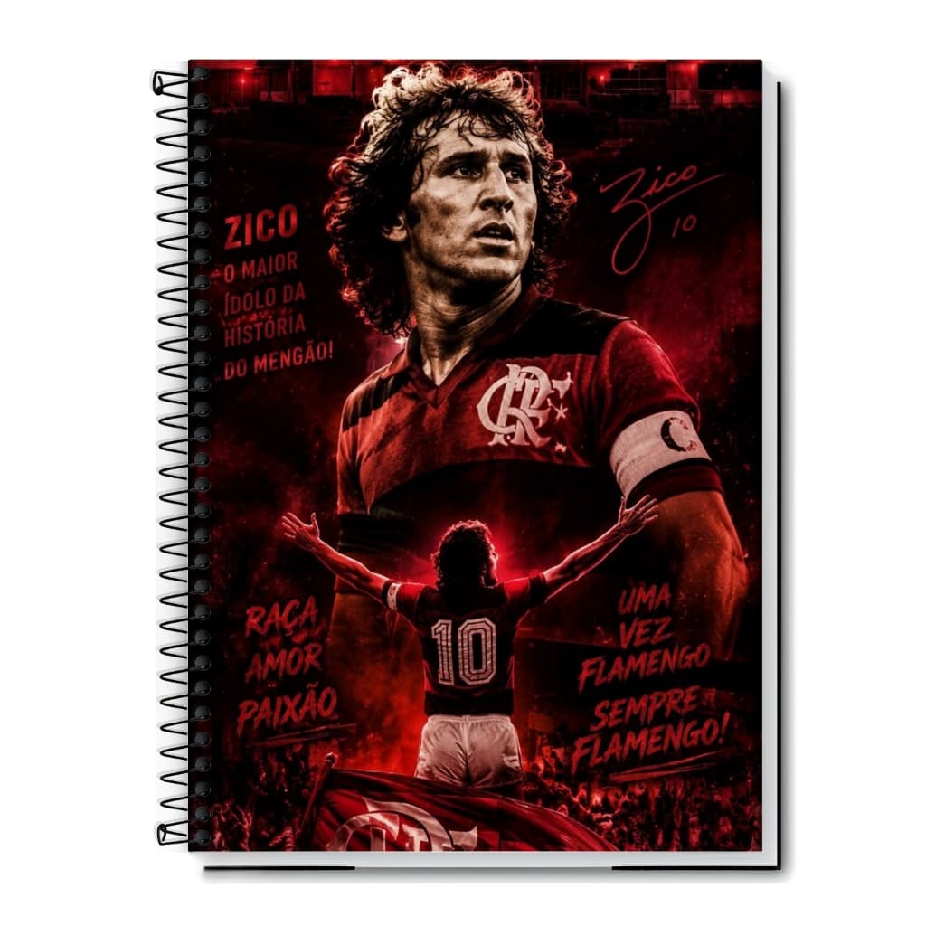 Caderno Universitário do Mengão | Flamengo |  Capa Dura & Espiral 1,10,15 e 20 Matérias