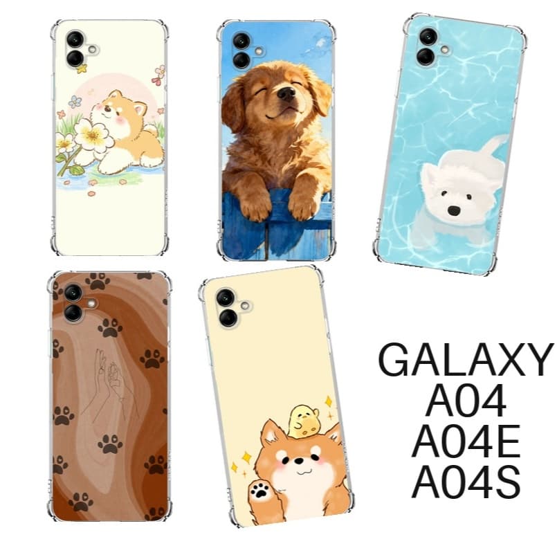 Capinhas de Celular TPU Samsung Galaxy A04 A04E A04S Pets Cachorros Fofos Filhotes Filhotinhos Proteção Anti-Impacto