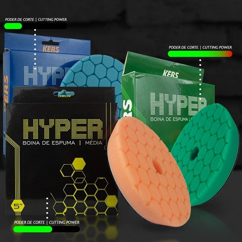kit 3 Boinas Hyper Kers 5" polegadas