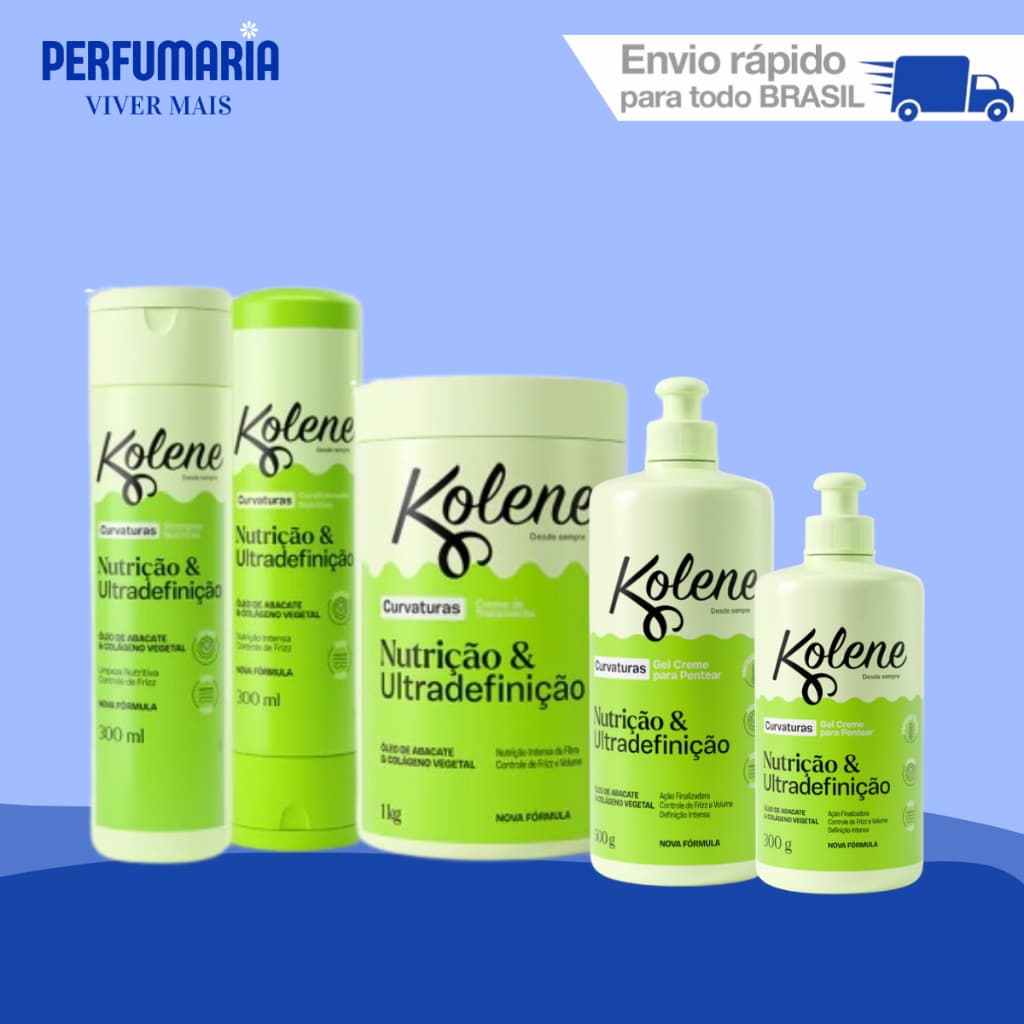 Linha e Kits Kolene Curvaturas Combo Super Nutridos e Ultra-definidos - Escolha o seu.