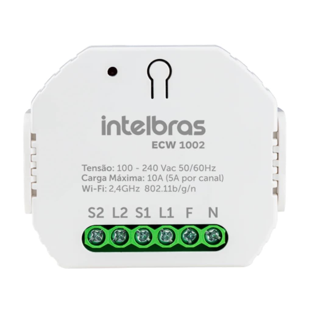 Interruptor Controlador Inteligente Wifi Ecw 1002 Intelbras