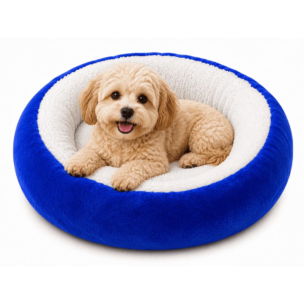 Caminha Pet Redonda Sherpa para Cães e Gatos 50x50cm Tamanho P