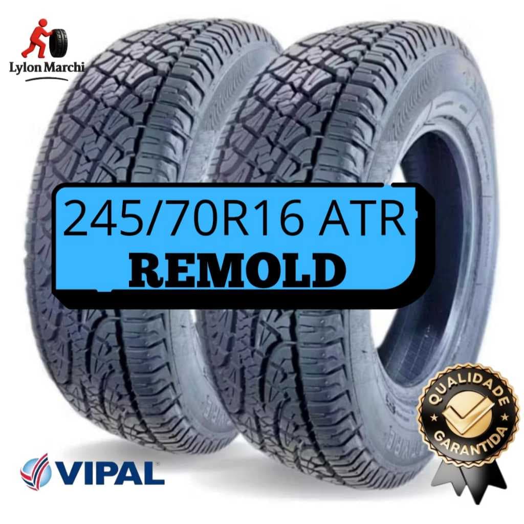 Pneu 245/70 R16 Remold Black Tyre | Para Hilux Frontier Pajero Blazer S10 L200