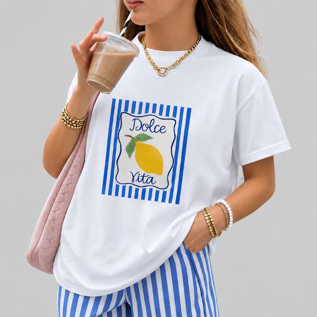 Camiseta Feminina Estampada Dolce Vita 100% Algodão Premium Fashion