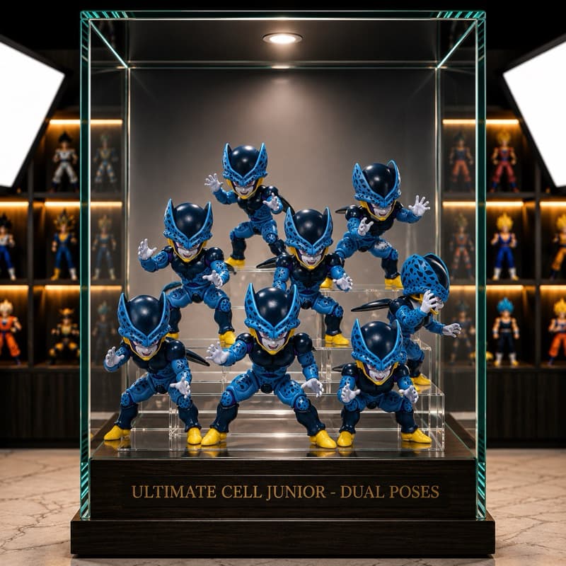 Action Figure Cell Juniors 12Cm Com Troca De Mãos Boneco Articulado Original Dragon Ball Z Banpresto