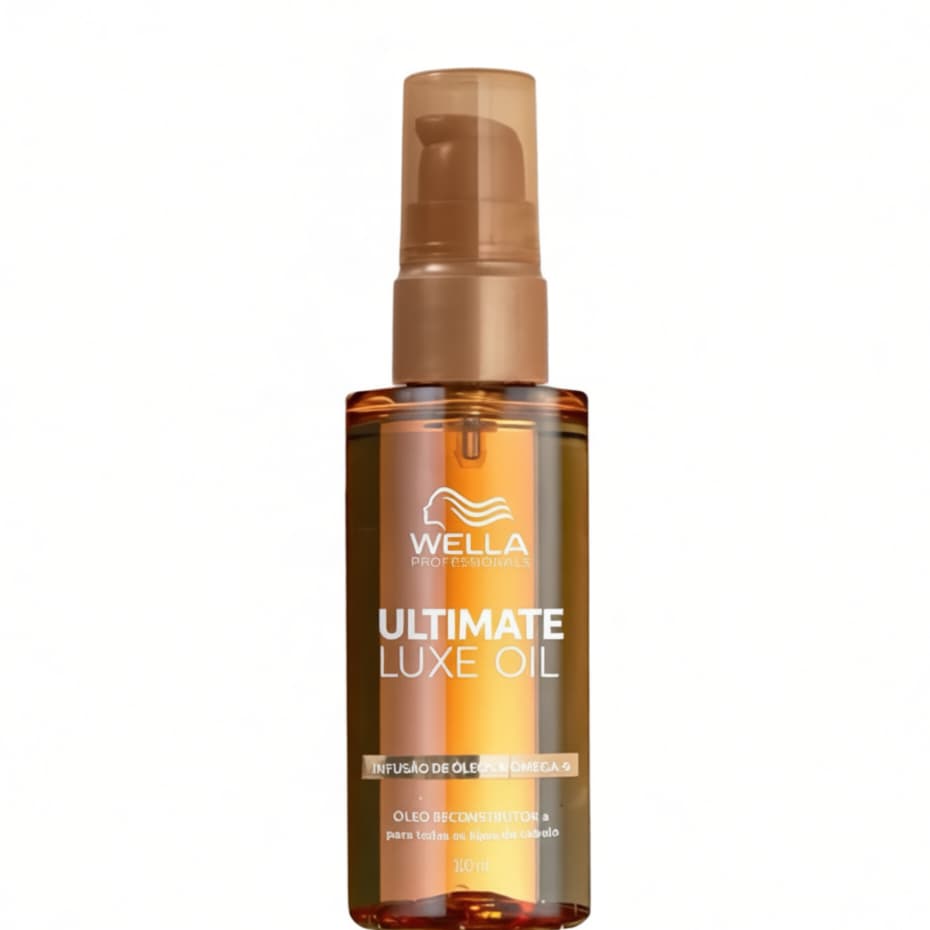 Wella Ultimate Luxe Oil 100ml  Óleo Reconstrutor  - Alinhamento e Brilho Intenso