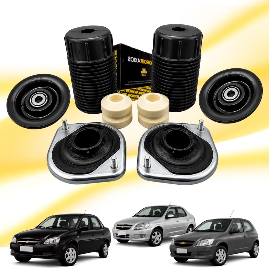 Kit Coxim Amortecedor Axios Batente Coifa Prato Corsa Celta