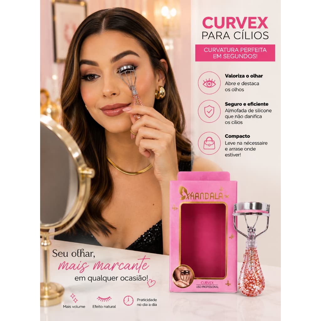 Curvex Para Cílios Profissional Mm4207 Mandala