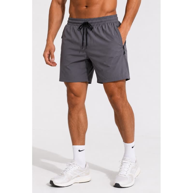 kit 3 Shorts Academia Masculino Fitness Poliamida com 3 Bolsos com Ziper Esportivo Poliamida Respiravel