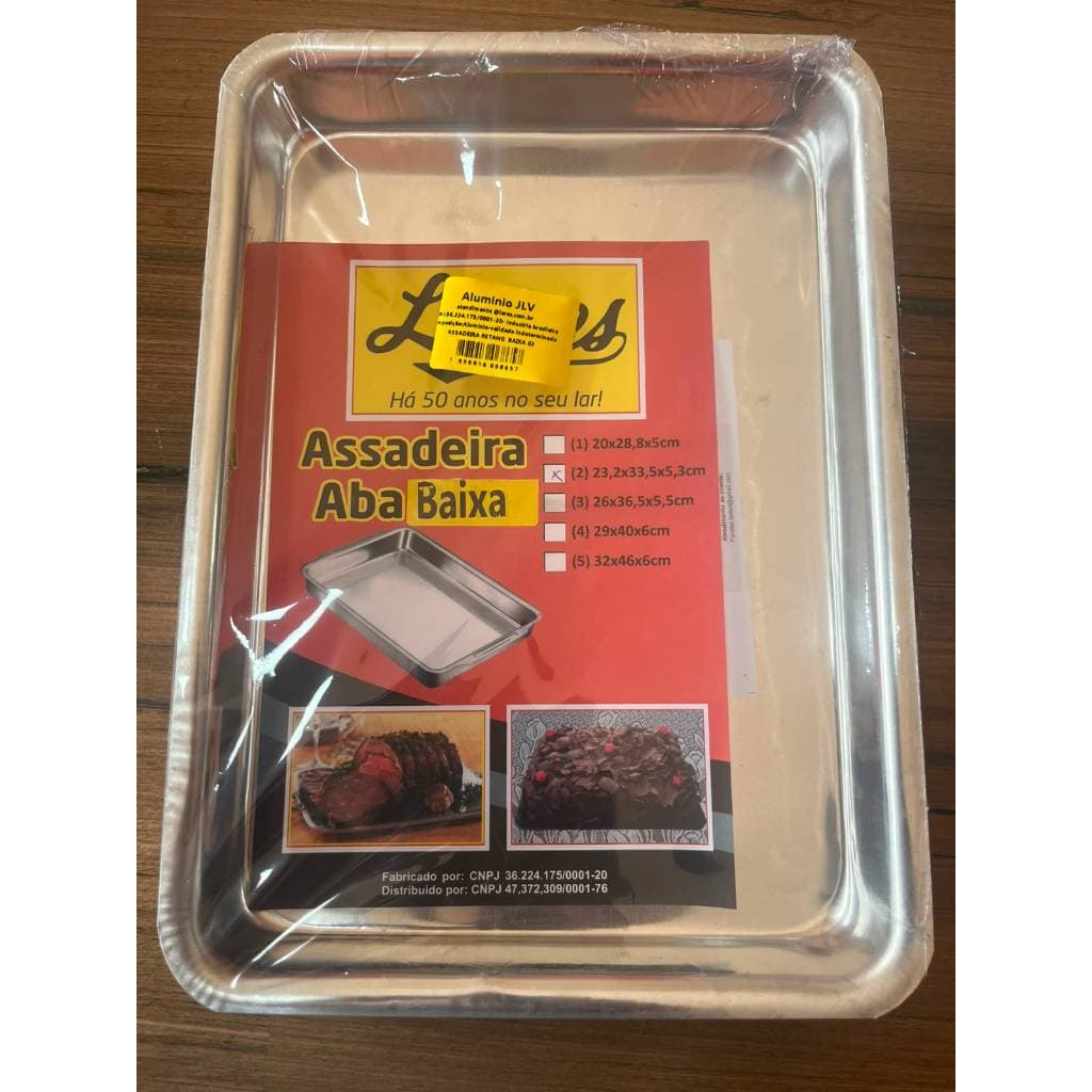 Forma Retangular de Alumínio Alta 36x26x10cm - Durabilidade e Distribuição Uniforme do Calor