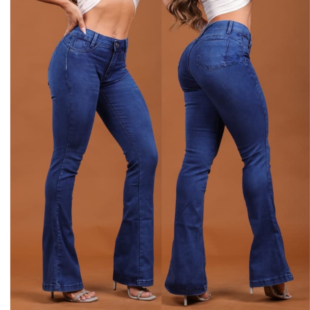 Calça Feminina Fler Marmorizada Casual Com Lycra Elastano