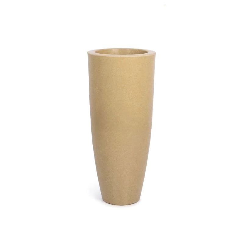 Vaso Para Plantas e Decoração Ibiza slim em Polietileno (g)Vaso Elegante para Jardim e decoração de interiores
