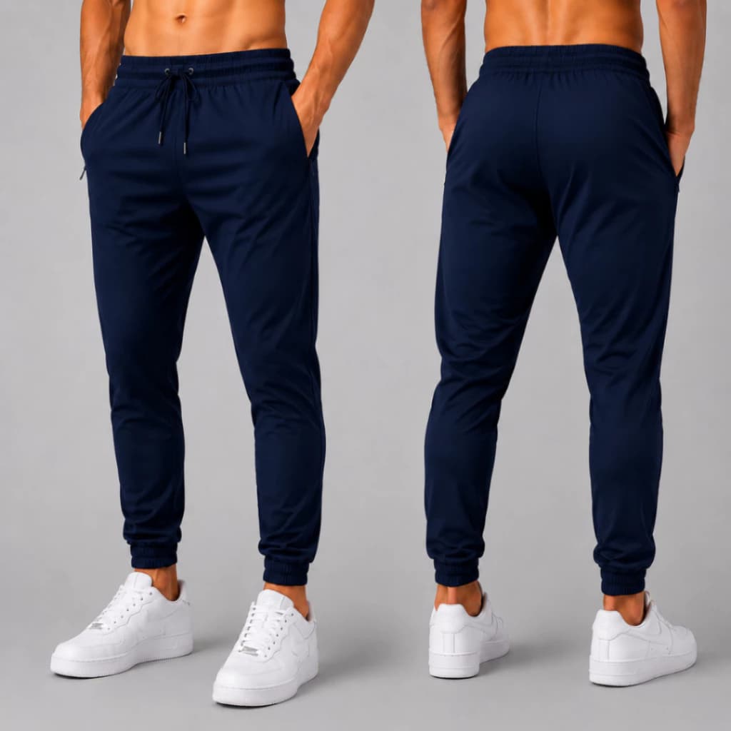 Calça Jogger Masculina Elástico Tactel Elastano Lisa Bolsos Confortável Esportiva Academia Trabalho
