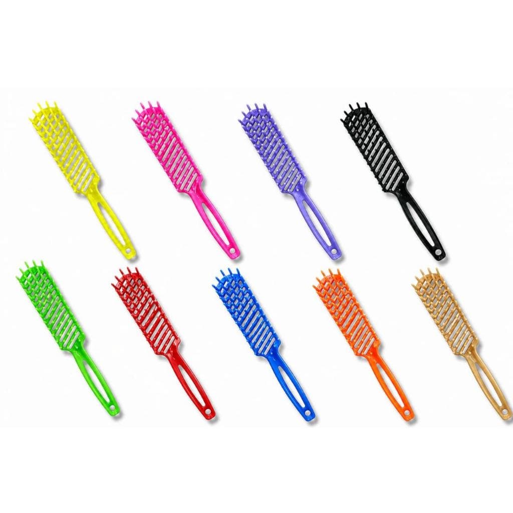 Kit 60,48,36,24 e 10 Pentes Escova Reta Jacaré Funcional Ideal para Cabelos Curtos e Longos, Salão, Barbearia e Viagem