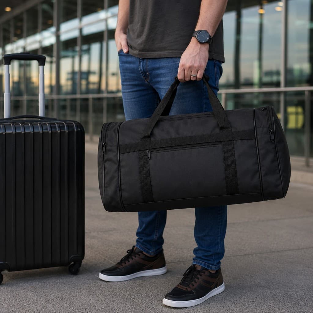 Bolsa Mala Média Grande Viagem Academia Esportiva Reforçada Masculina Feminina Impermeável 45 Litros Resistente