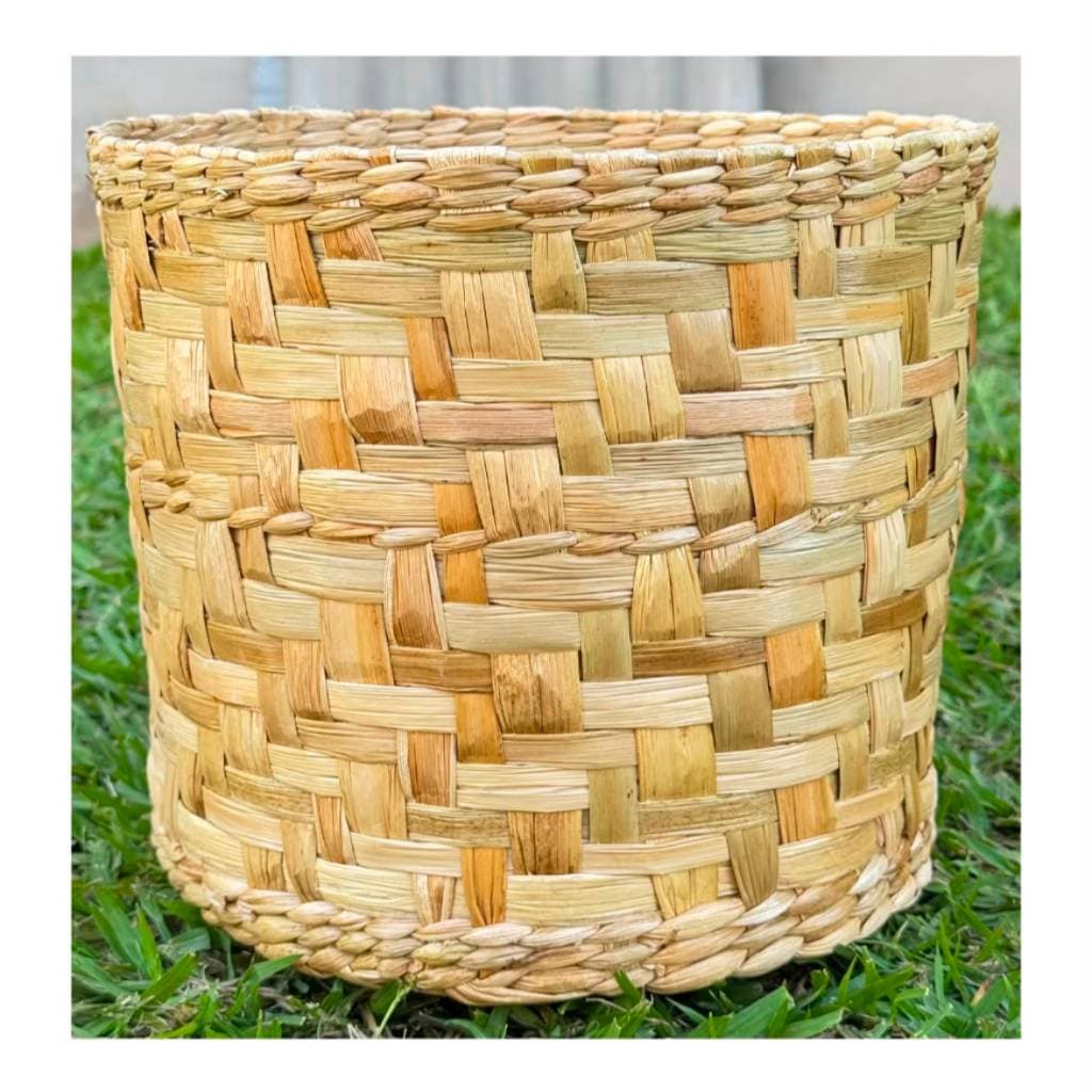 Vaso para Plantas Cachepot de Taboa Decorativo N°1 20x20x17 Cm