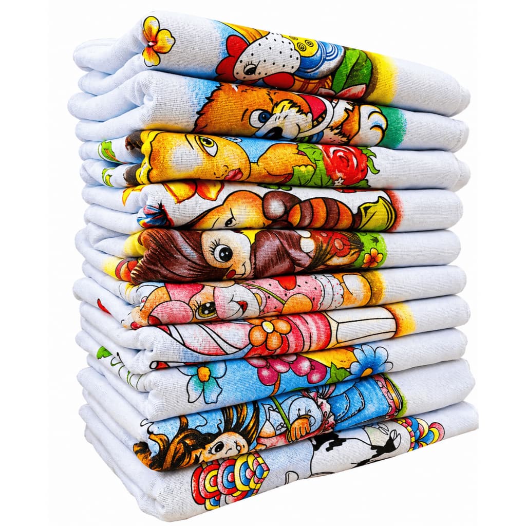 Kit 10 Pano De Prato 40x60cm Algodão Premium Varias Estampas
