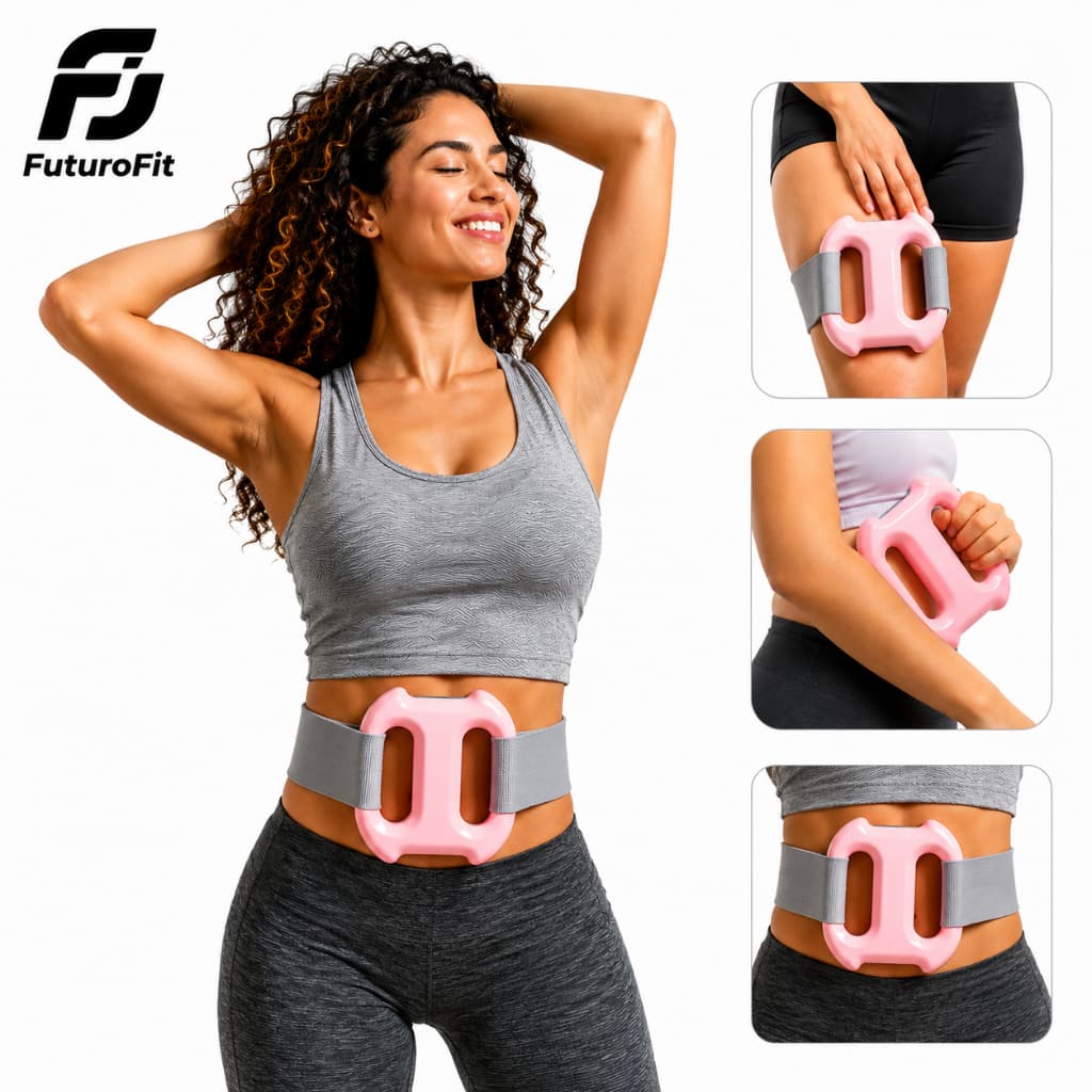 Drenagem Linfática Massageador Vibratório Portátil Recarregável | Cinta para Cintura/Perna/Glúteo | FuturoFit