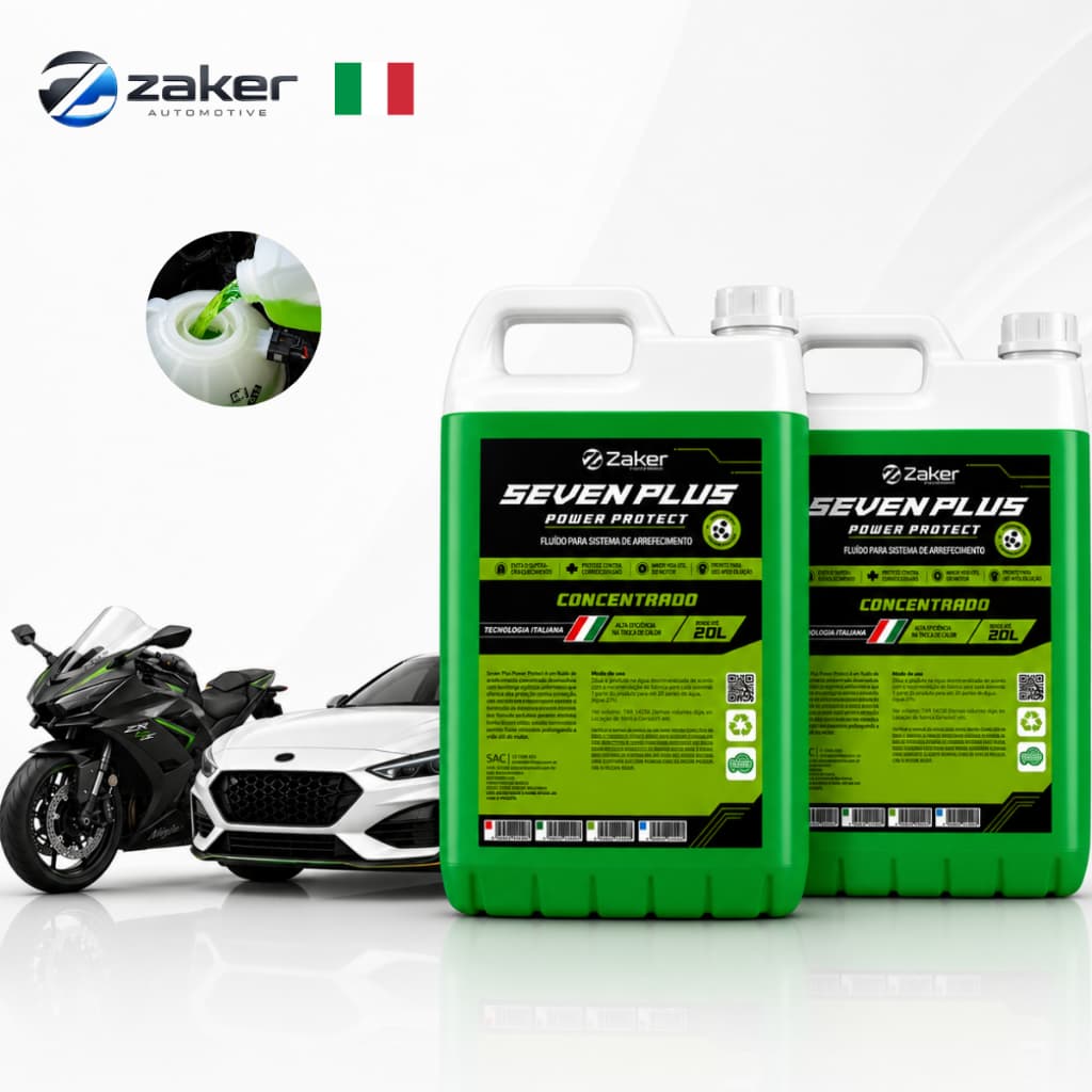 2 Unid Aditivo Anticorrosivo Concentrado Radiador Verde 10L Zaker Alta Performance