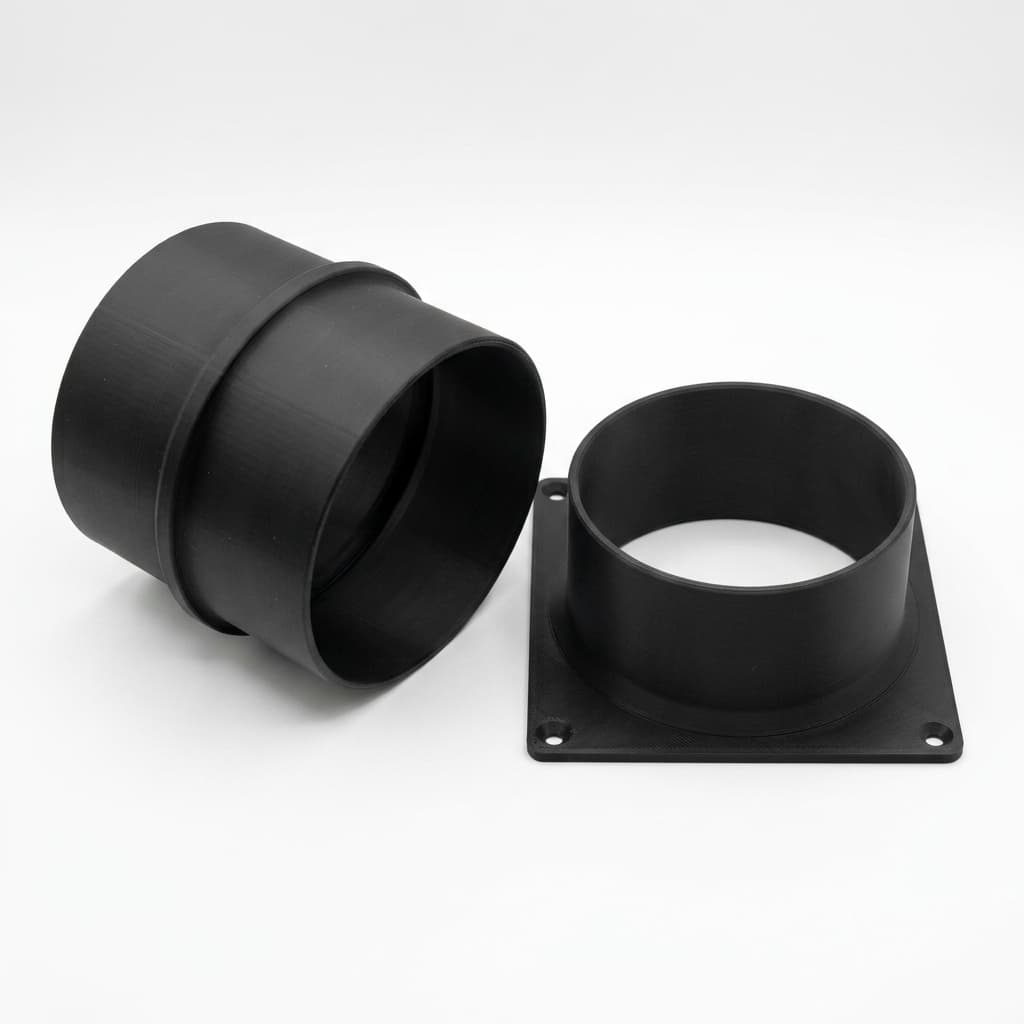 Adaptador de Exaustão de Poeira 100mm para Máquinas de Marcenaria