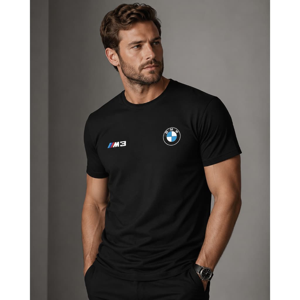 Camisa Masculina Adulto Bmw Carro Camiseta Estampada Algodão Basica Streetwear Homen