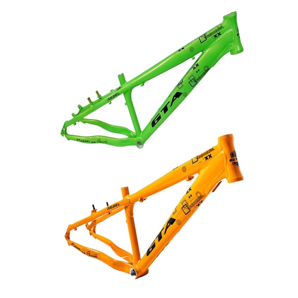Quadro 26 GTA Rebel Laranja ou Verde Aluminio 6061 Grau Wheeling Manobras