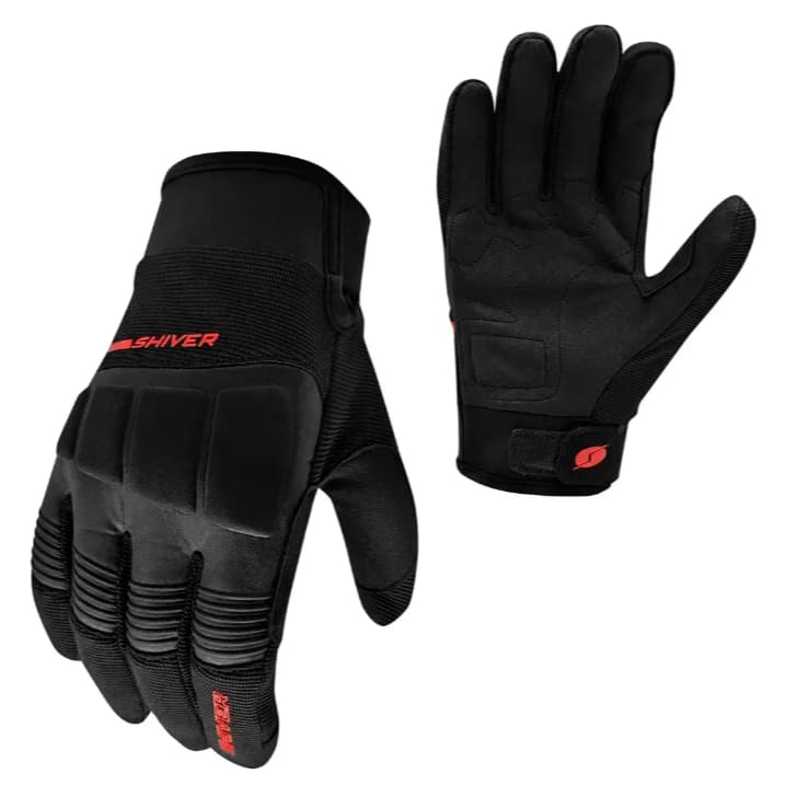 LUVA SHIVER ROCKET 2 PRETA VERMELHA MOTOBOY ORIGINAL C/ PROTEÇÃO UV TÉRMICA TECNOLOGIA TOUCH SCREEN
