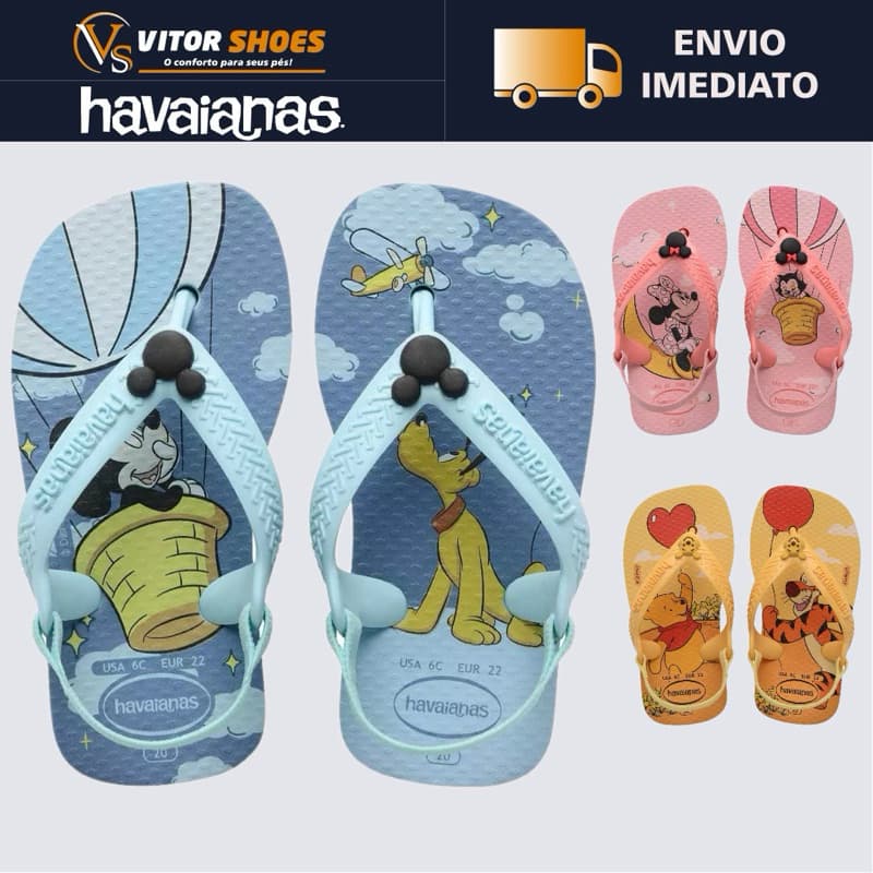 Chinelo Infantil Havaianas Baby Disney | Original Havaianas