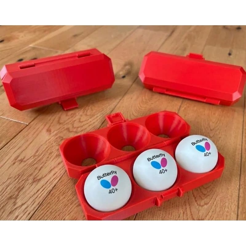 Estojo Protetor Porta Bolinhas de Tênis de Mesa / Ping Pong – Capacidade para 3 Bolas