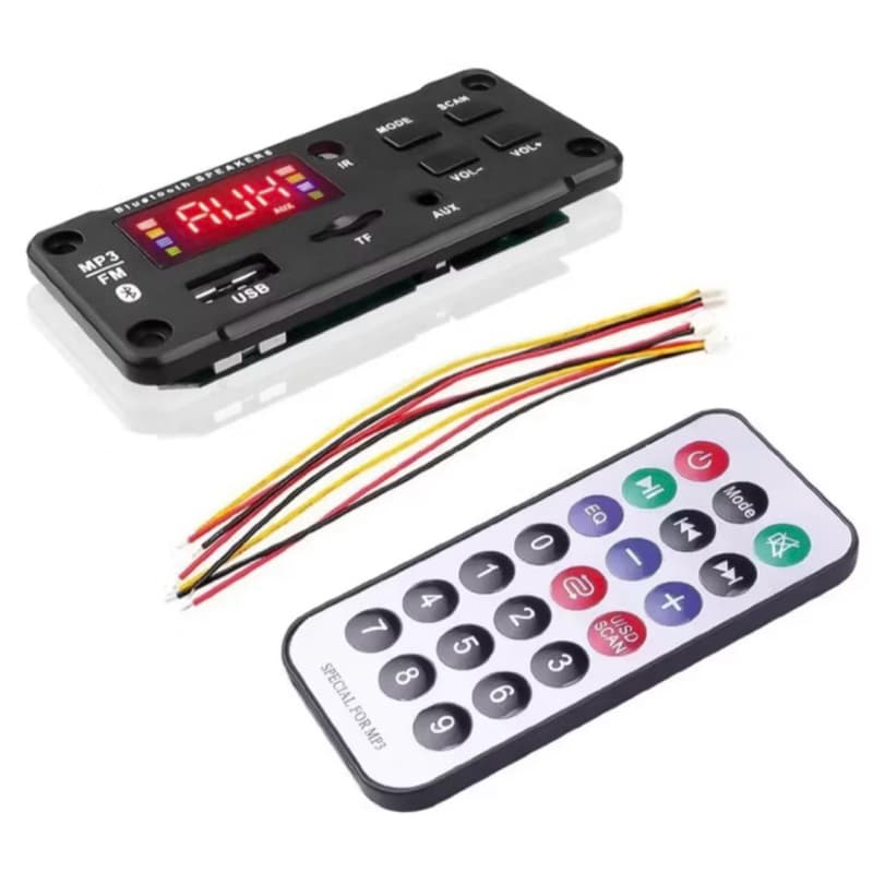 Placa Decodificadora nao amplificada Usb P/ Caixa Ativa Mp3 Fm Aux Bluetooth controle hsc-787