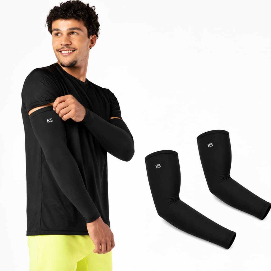 Manguito Proteção Solar UV Adulto para Ciclismo Corrida e Esportes Keeper