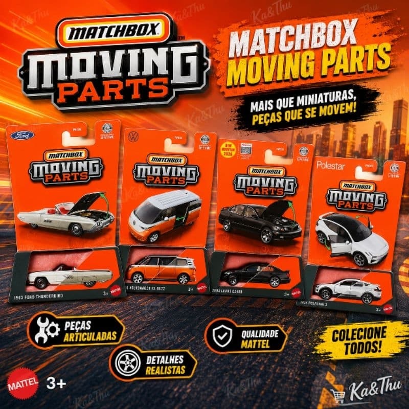 Matchbox Carrinho Moving Parts  - Mattel