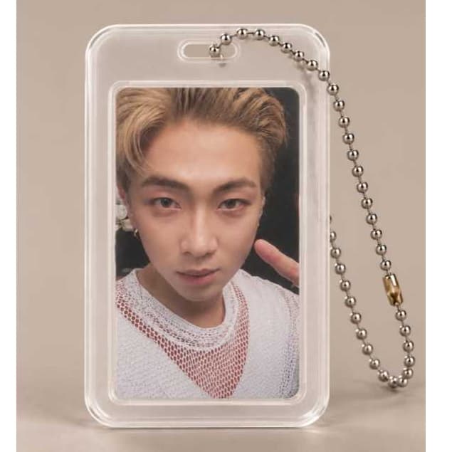 Chaveiro Porta PhotoCard K-pop Transparente Porta Foto BTS, Stray Kids, TXT, ENHYPEN, SEVENTEEN