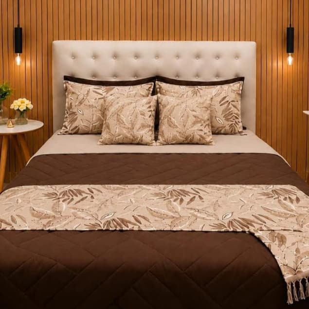 Kit Cobre Leito Casal Queen King Super King 12 Peças Supremo Franja