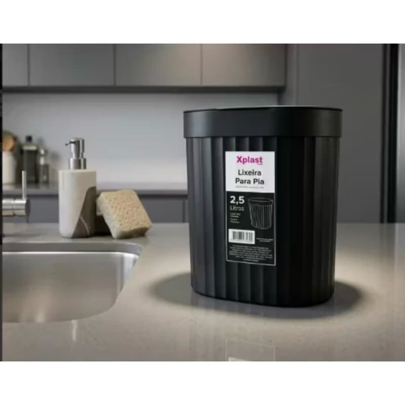Lixeira Para Pia/Mesa 2,5L - Mix Home