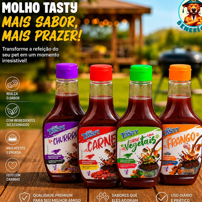 Molho Cremoso Especial Para Ração De Cães iPet Tasty 250g