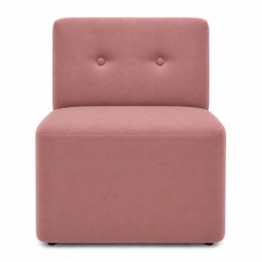 Poltrona Margô Suede Orgânica Moderna Para Recepção e Consultório