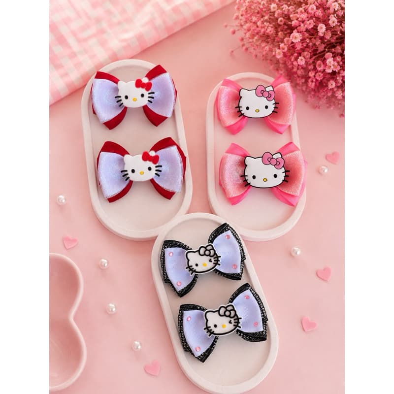 Parzinhos de laços da Hello Kitty / Par de laços infantis