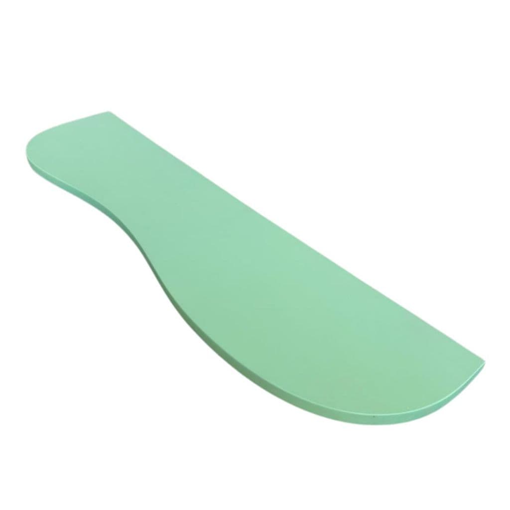 Prateleira Orgânica De Parede MDF Pintura Laca Verde 20x80cm Suporte Invisível