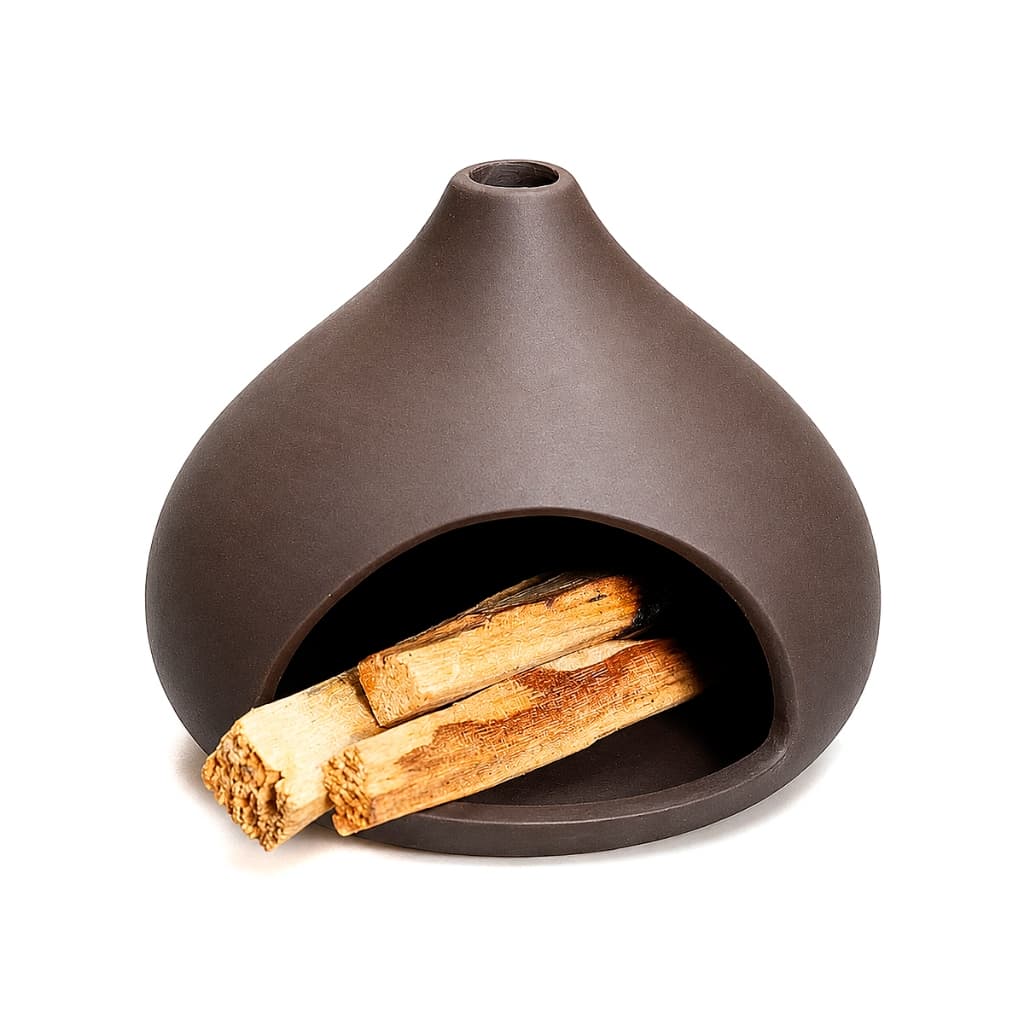Incensário Decorativo Queimador Para Palo Santo Em Porcelana Chaminé