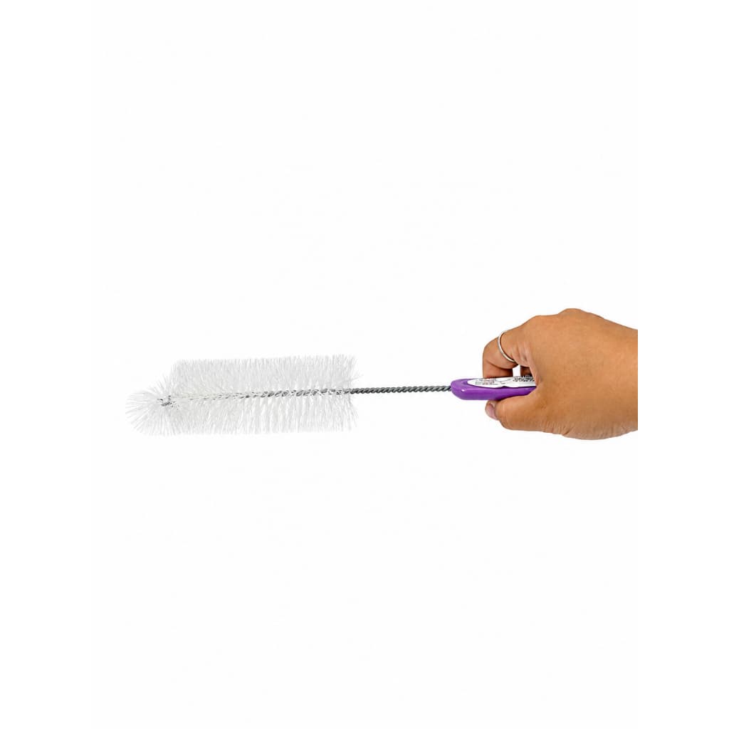 Escova Para Garrafa Fiory Nylon Roxo Cabo Plástico Limpa garrafas, mamadeiras, copos