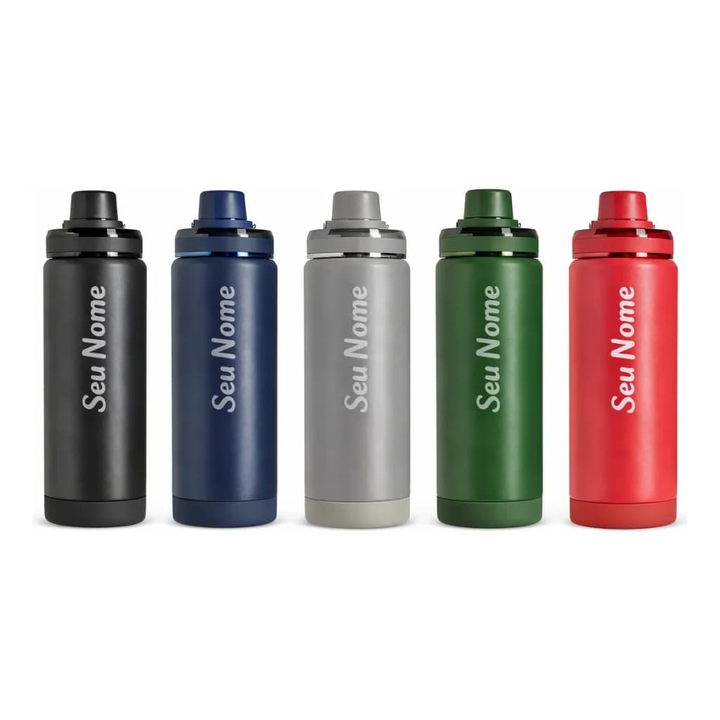Garrafa Térmica 600ml Personalizada com Nome Inox 304