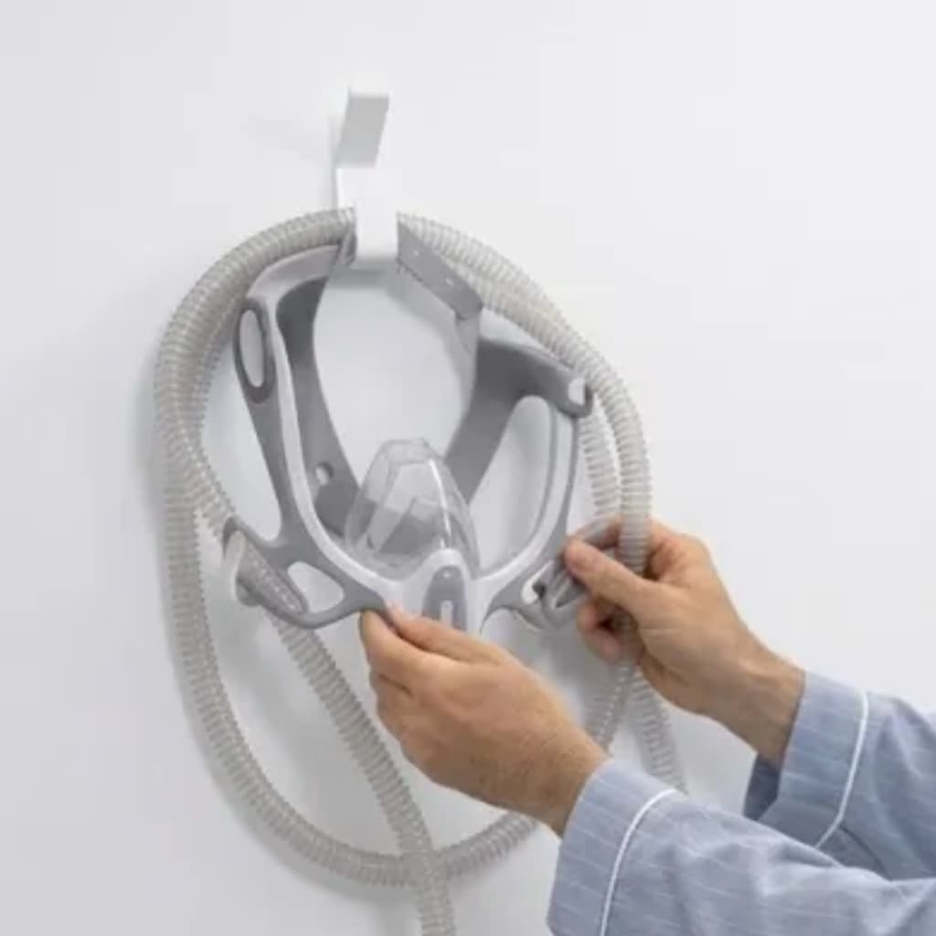 Suporte de Mangueira Traqueia CPAP de Parede Universal Para Máscara Nasal Organizador com Fita Dupla Face