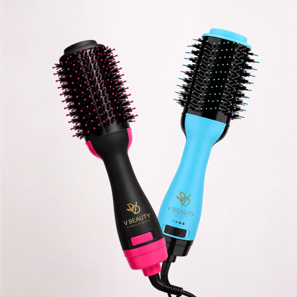 Escova Secadora VBeauty Air 360 Alisadora Profissional com Ar Quente Anti Frizz
